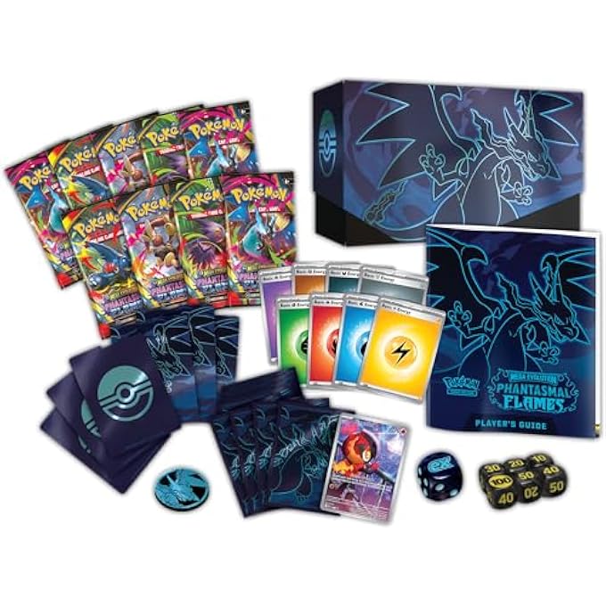 rayihni TCG MEGA EVOLUTION 02: PHANTASMAL FLAMES  ELITE TRAINER BOX (ETB) | ENGLISH EDITION | BOOSTER PACKS, SLEEVES & ACCESSORIES - Image 4